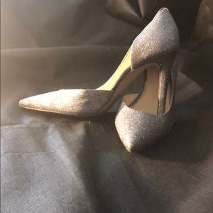 Silver sparkle shoes Jessica Simpson